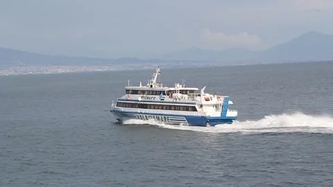 Fast passenger ferry Città di Forio Stock Footage 335398212