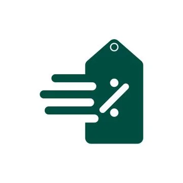 Fast price tag vector design template illustration Stock Illustration