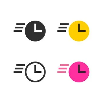 Fast process (action) icons  Illustrazione stock