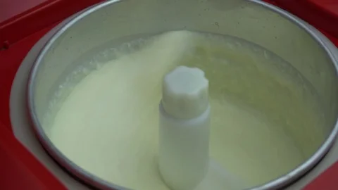 Fast process of ice cream making Stock Footage 84913368