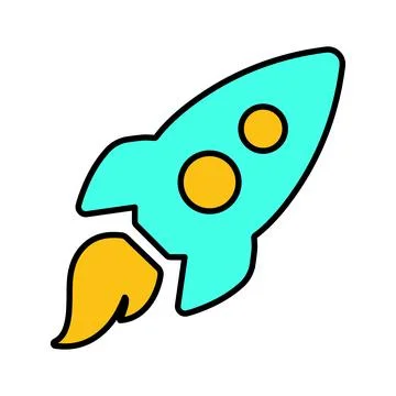 Fast, project launch, rocket, start up icon. Stock Illustration