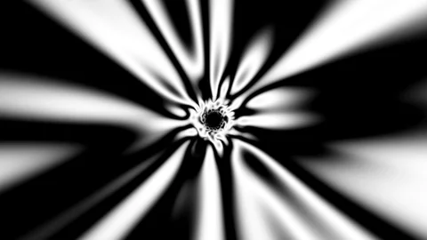 Fast Psychedelic Black And White Warp Effect Abstract VJ Motion Background 3 Video stock 100559073