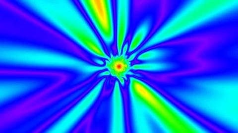 Fast Psychedelic Colorful Warp Effect Abstract VJ Motion Background 3 Stock Footage 100552342