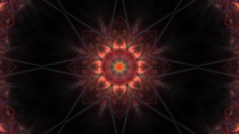 Fast pulsing changing multi colored kaleidoscopic mandala Stock Footage 154705119
