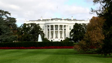 Fast Rack Focus on White House in Washington, DC. Stock Footage 51468591