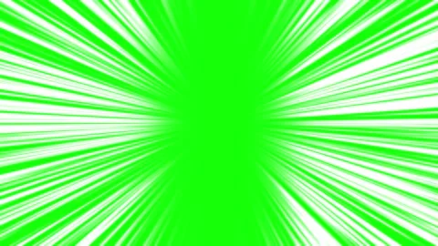 Fast radial anime speed lines on green screen background seamless loop 스톡 동영상 337607658