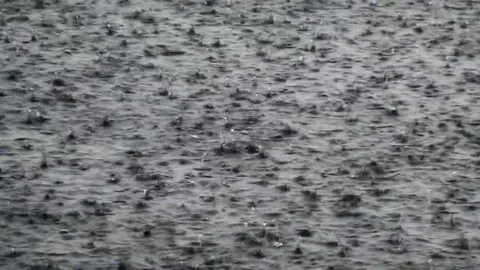  Fast rain in the lake Stock Footage 84966774