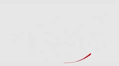 A fast red brushstroke on a black screen. Video stock 303007844
