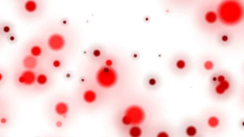 Fast Red White Dynamic Particles Cluster Abstract Motion Background Loop Video stock 100530860
