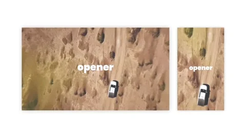 Fast Resizable Rhythmic Opener After Effects stock