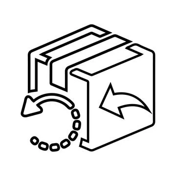 Fast Return Icon, Send Back Icon Stock Illustration