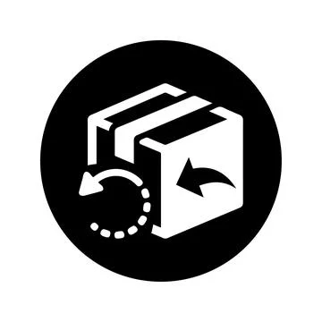 Fast Return Icon, Send Back Icon Illustrazione stock