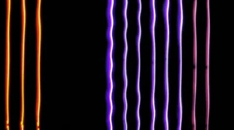 Fast ripple neon tubes Video stock 11692640
