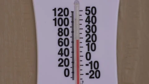 A fast rising thermometer on a hot summer day Stock Footage 201340576