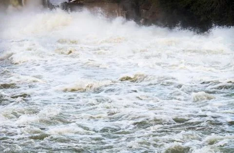 Fast river flood Stock Photos