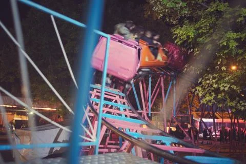 Fast Roller Coaster Stock Photos