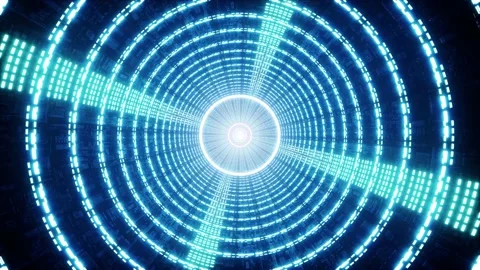 Fast Rotating VJ Light Sci Fi VJ Loop Background Stock Footage 201202450