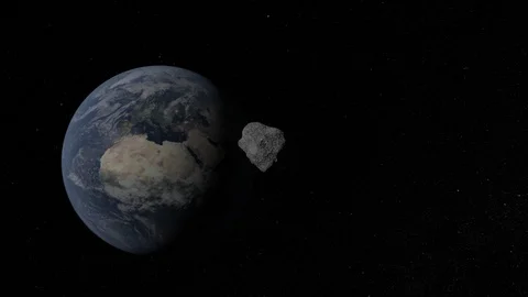 Fast Rotation Asteroid Stock Footage 85708492