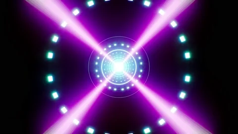 Fast Rotation Neon Light Propeller Loop Background 4K Stock Footage 171836154