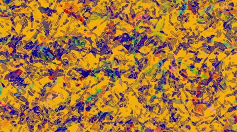 Fast Running Particles Noise On Orange Abstract Background Stock Footage 64940031