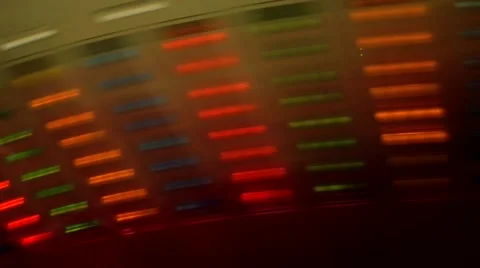 Fast running red lights Stock Footage 52456722