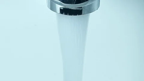 Fast running tap water. Close-up view - 1 動画素材 101276102