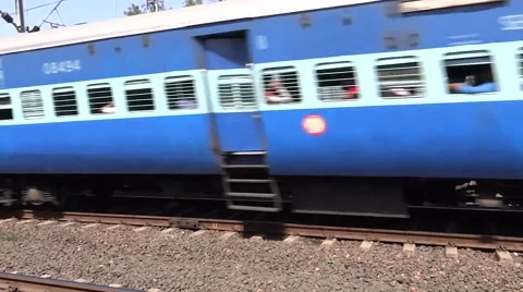 A fast Running Train 스톡 동영상 50153894