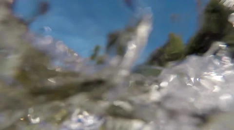 Fast running water Stock Footage 41453703