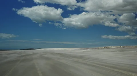 Fast sand movement by strong wind Stock Footage 65028265