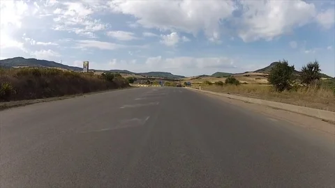 Fast Scenic Drive Stock Footage 76380141