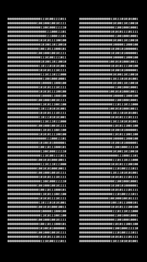 Fast Scrolling Columns of White Binary Code on Black Background Stock Footage 331326306
