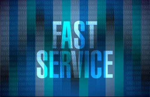 Fast service binary message sign concept Illustrazione stock