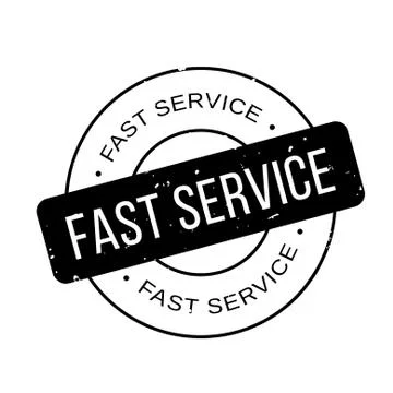 Fast Service rubber stamp Stock Illustration