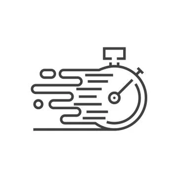 Fast Service Vector Icon Stock Illustration