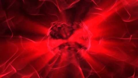 Fast Shining Boiling Red Globe Cosmic Abstract Motion Background Loop Video stock 101387473