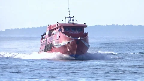 Fast Ship Passenger Transportation1 Video stock 206085689