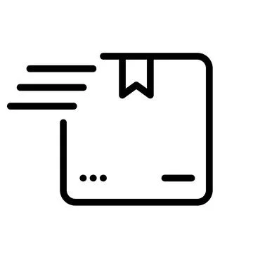 Fast shipping box icon. Vector illustration Stock Illustration