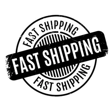 Fast Shipping rubber stamp Stock Illustration