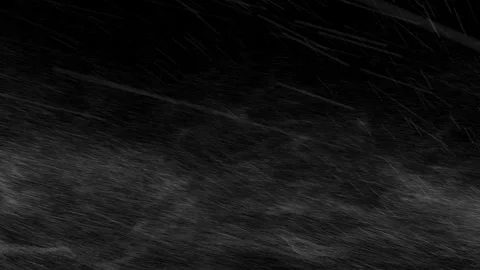 Fast Sideways Wind Storm Snow Particles on Black Background Stock Footage 344914161