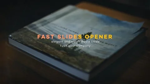 Fast Slides Logo Reveal Modèle After Effects