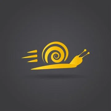 Fast snail icon Stock Illustration