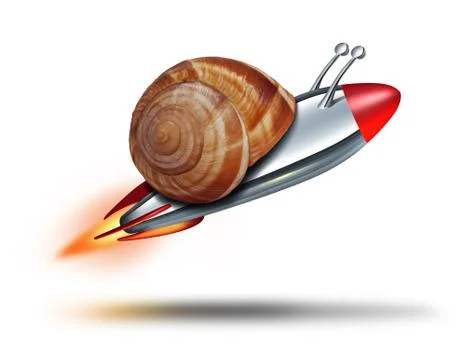 Fast snail Stock Illustration