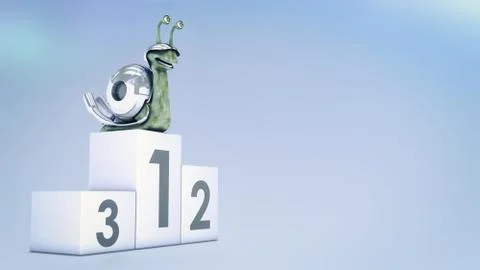 Fast snail Stock Illustration