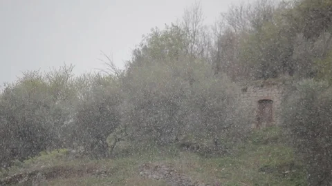 Fast Snow Stock Footage 127060254