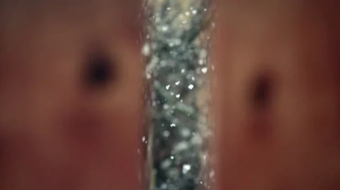 Fast snowfall showing between unfocused planks Video stock 23683479