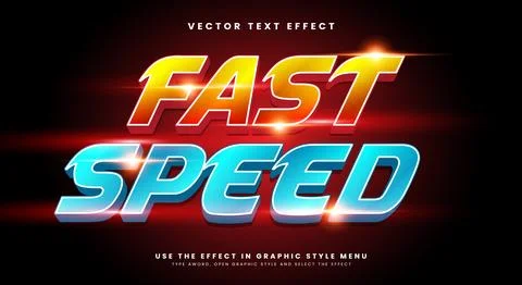 Fast speed 3d modern Style template Stock Illustration