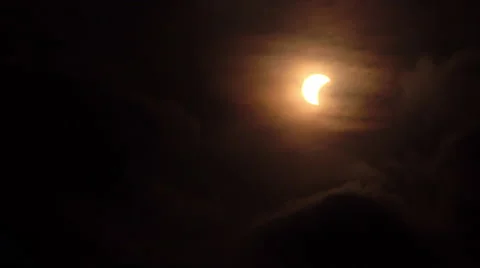 Fast speed clips of solar eclipse Stock-Footage 65778548