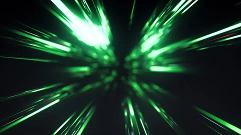 Fast Speed Flying Lines 3d Animation in Tunnel Neon Glowing Dynamic Energy Rays Stock Footage 145743669