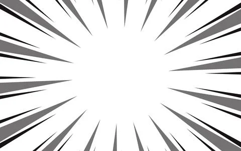 Fast speed lines on white background. Anime comic speed line movement effect Stock Illustration