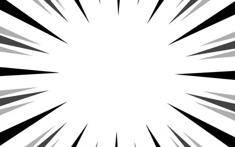 Fast speed lines on white background. Anime comic speed line movement effect. Stock Illustration